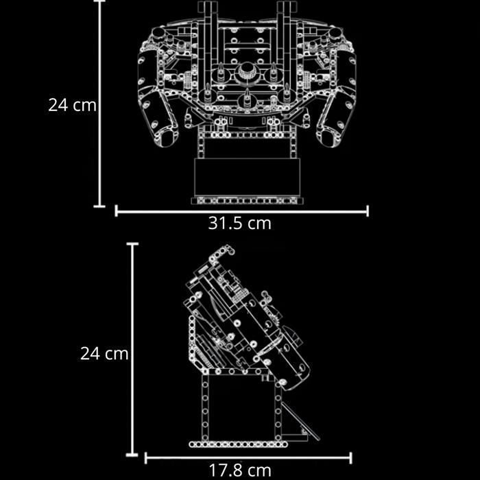 Reobrix 77031 Tiger I - Char WW2 1:28 - 1138 Pièces - Sous Licence World Of Tanks