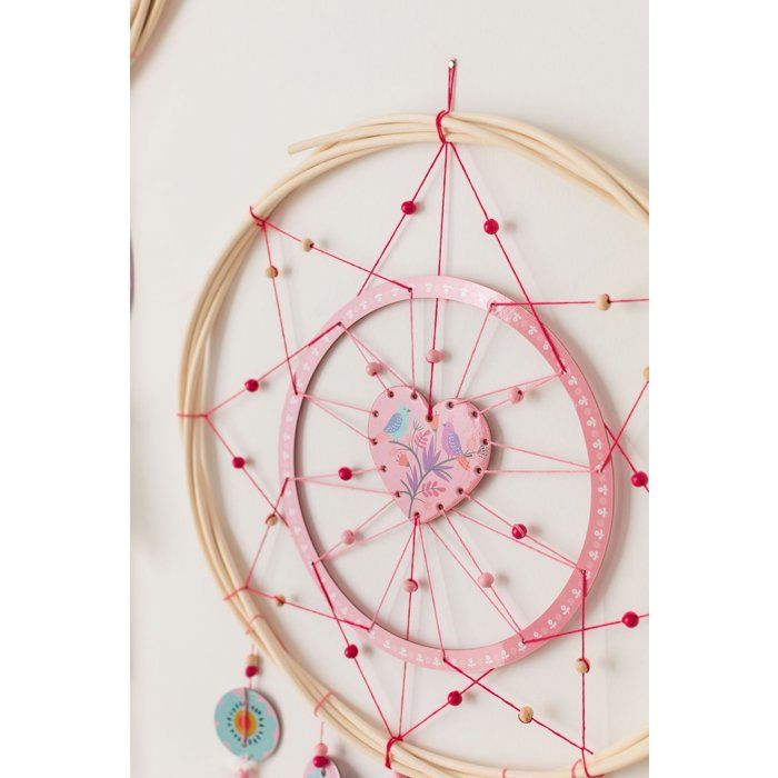 Sycomore - Attrape Rêves Cœur - Dream Box 5 Projets | Kit Créatif Complet Avec Plumes, Perles, Fils, Boîte Rangement
