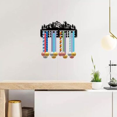 SUPERDANT Porte Médailles Course 40x15cm - Support Mural Trophées Sport Avec Crochets