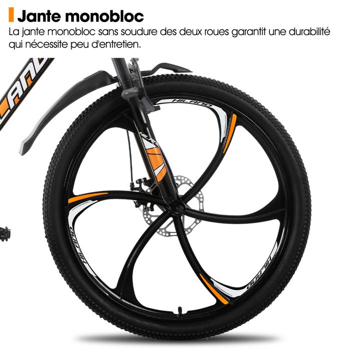 Eurobike Vélo pliant G4 26 pouces 21 vitesses VTT pliable adulte ou