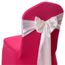 Pona /® Lot de 10 N/œuds de Chaise en Satin avec Bords ourl/és Noir Noeud Mariage c/ér/émonie r/éception Anniversaire f/ête d/écoration Ruban Cinq Coloris