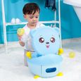 Bleu Siege des Enfant en forme d'ours - Pot Toilette de Bébé en Plastique - Portable et Couvercle rotatif à 90 ° @Yagewa-0