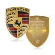 Porsche insigne capot classique jaune original logo emblème -0