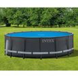 Couverture de piscine solaire INTEX - Ronde - Diamètre 488 cm - 160 microns-0