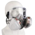 Masque de protection demi-visage en caoutchouc réutilisable VGEBY - Blanc - Incolore - Mixte-0