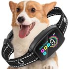 HIBA Collier Anti Aboiement Chien Réglables,Collier Intelligent Détection Fréquence D'aboiement,8 Niveau d'intensité pour les Chiens
