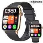 FINGERTIME Montre Connectée Femme Homme avec Appel Bluetooth, 1.85" Smartwatch avec 100+Modes Sportifs Montre Intélligente pour Android iOS