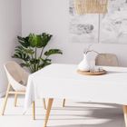 SOLEIL D'OCRE Nappe "ALIX" 140 x 240 cm blanche