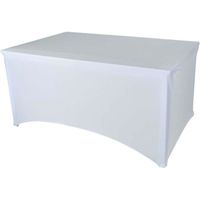 Housse nappe  pour table pliante 180cm Werkapro Blanche