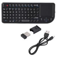 2.4GHz Wireless Touchpad/Rechargeable Slim Mini USB Backlit Keyboard for PS3/4, XBOX 360, Wireless Keyboard for Computer