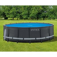Couverture de piscine solaire INTEX - Ronde - Diamètre 488 cm - 160 microns
