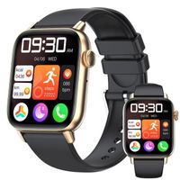 Montre Connectée Femme Homme avec Appel Bluetooth, 1.85" Smartwatch avec 100+Modes Sportifs Montre Intélligente pour Android iOS