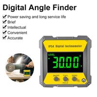 Mesureur Angle Mesure  4*90°Angle Digital LCD Goniomètres Numériques Coque Chanfrein Inclinomètre Protractor Imperméable 
