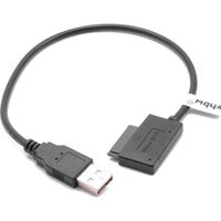 vhbw Slimline SATA II 13 vers Lecteur USB de CD DVD Câble adaptateur