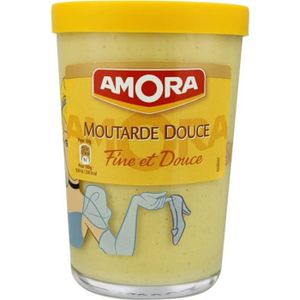 KETCHUP MOUTARDE Moutarde douce 190g Amora