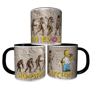 BOL Mug collection design Tasse à café - EVOLUTION DE L'HOMME SUPER HEROS HOMER SIMPSON Réf 20