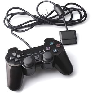 SONY MANETTE PLAYSTATION 2/ PS2 AME/ RSTAR LOGO/ GRIS ET NOIR