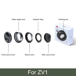 STABILISATEUR Stabilisateur,Ulanzi – objectif Macro ZV1 10X HD 1
