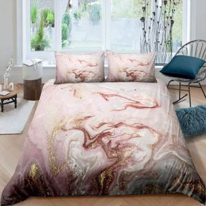 Blesliving – drap-housse coloré en marbre, ensemble de draps de lit d'art  abstrait, sable mouvant naturel, housse de matelas Pastel rose bleu -  AliExpress
