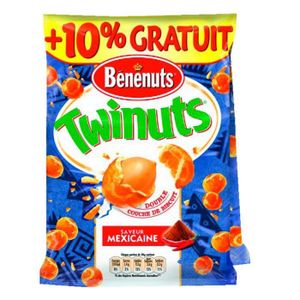 CACAHUÈTES FRUITS SECS Benenuts Twinuts Cacahuètes enrobées Mexicaine 2x1