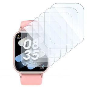 Blueshaweu Lot 6 Films Protection Écran Rond TPU 35mm Montre - Anti-Rayures HD