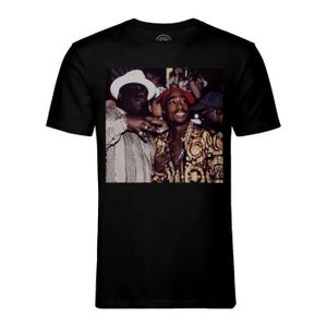 T-SHIRT T-shirt Homme Col Rond Noir Tupac Shakur The Notor