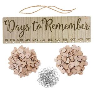 Calendrier Anniversaire En Bois Cdiscount