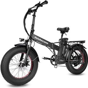 VÉLO ASSISTANCE ÉLEC Velobecane Velo electrique fatbike pliant Snow Batterie 15Ah-75 Km Autonomie