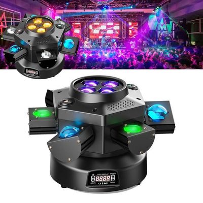 UKING - 120 W Lyre 1 PCS - Projecteur laser DJ disco DMX RGBW stroboscopique à tête mobile