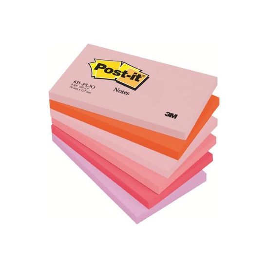Sticky Notes Lot de 6 blocs de 100 feuilles autocollantes Couleurs vives  7,6 x 7,6 cm : : Fournitures de bureau