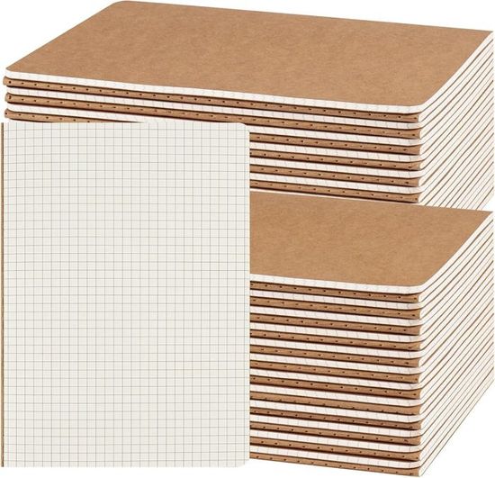 A5 Cahier à Spirale, Blocs Notes Spirales En Couverture Kraft Doté Ligné Bloc Note Carnet Pour Dessin Notes Bullet Journal L'école L'écriture,50 Feuilles (3pcs