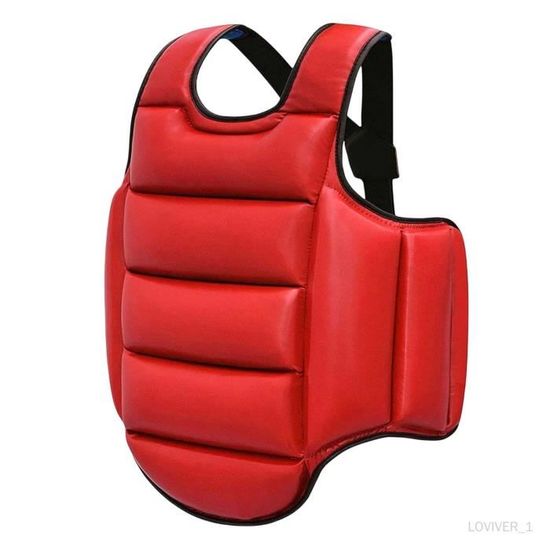Protecteur Poitrine RIDBIKER Pour Enfants, Motocross, Rouge Et Noir, Taille S