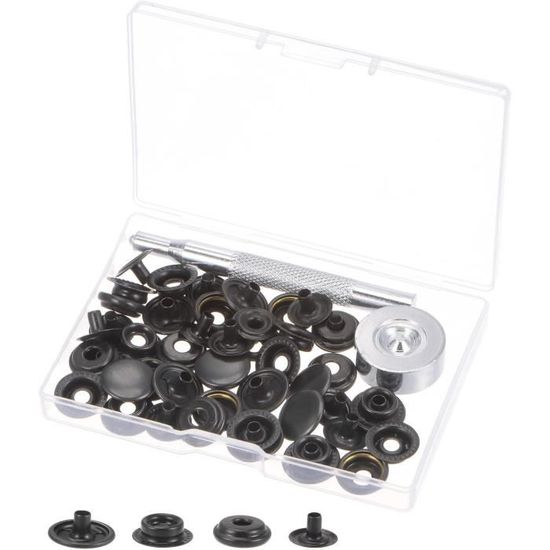 Lot De 100 Boutons Pression De 9,5 Mm Avec Pince, Kit De Boutons