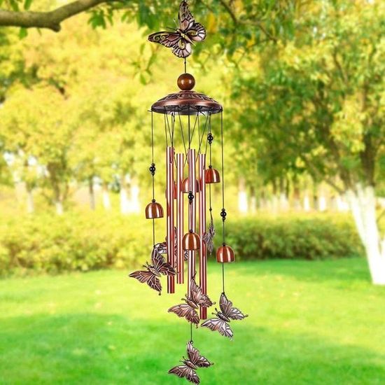 Carillons éoliens d'extérieur en métal cuivre style étoile SURENHAP -  Cdiscount Jardin