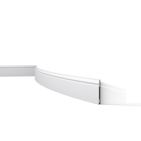 Zócalo Flexible WALLSTYL FD2S - Poliuretano, 200x11x1.5 Cm, Blanco, Para Interiores