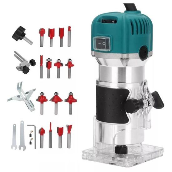 Affleureuse défonceuse MAKITA BRUSHLESS 18V - 2 bat. Li-Ion 5Ah + chargeur  et coffret MakPac - Brico Privé