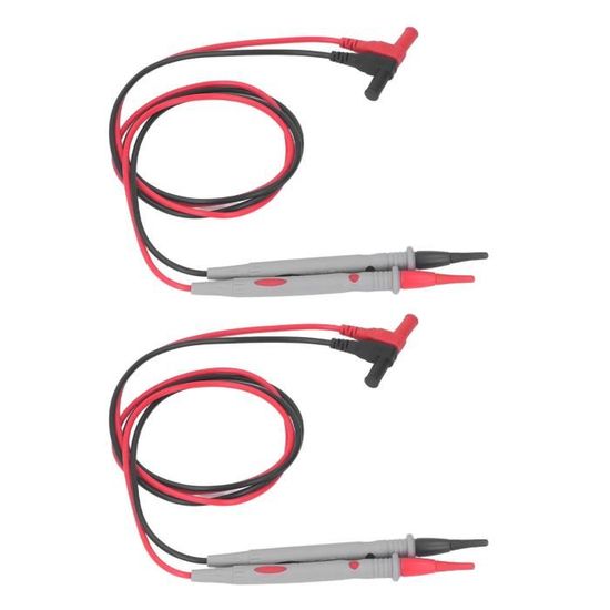 Jeu De 24 Fils De Test Pour Multimètre - Pinces Crocodile, Banane - Isolation Silicone - 1000V