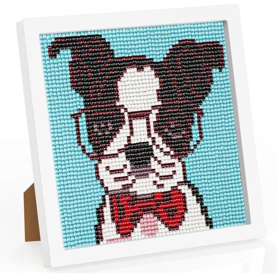 Kit 4 Peintures Diamant Animaux Pour Enfants - DIY 5D - Loisir Créatif - Décoration Murale (15x15cm)