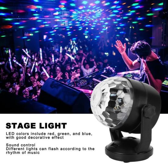 Audio Fête USB Musique Disco Lampe commande vocale 