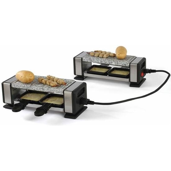 Set de 2 Appareils à raclette pour 2 à 4 personnes + 4 caquelons + 4 ...