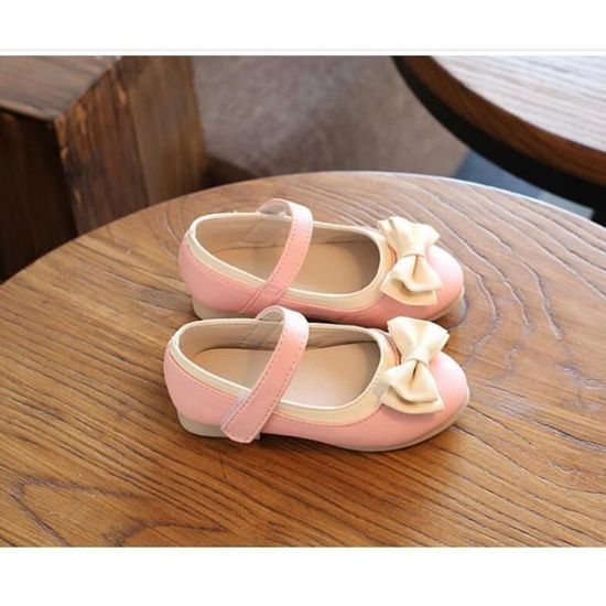 PPXID Chaussures De Sport Filles Bowknot Princesse - Mocassins Plates Blanches Mignonnes