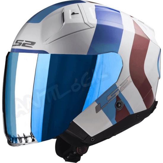 SCORPION CASQUE JET EXO-230 FENIX AVEC VISIÈRE MIROIR IRIDIUM
