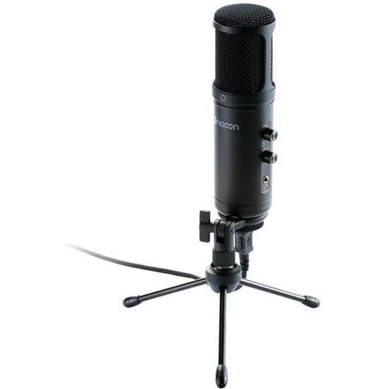 NACON PCST-200MIC, Table microphone, Unidirectionnel, 16 bit, 48 kHz, Avec fil, 3,5 mm (1-8")