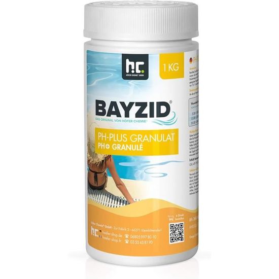 Floculant Piscine En Cartouches Pré-dosées BAYZID - 4x1kg Pour Filtre à Sable, Eau Cristalline