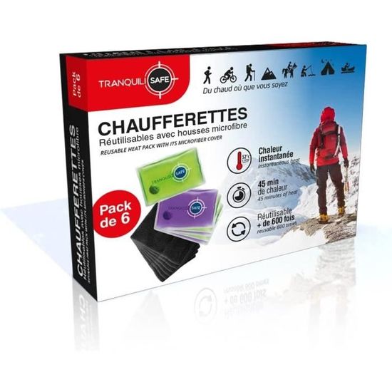BRAMBLE 5 Mini Chauffe-Mains, Bouillottes Chaufferettes de Poche - Solide,  Réutilisable & Portable