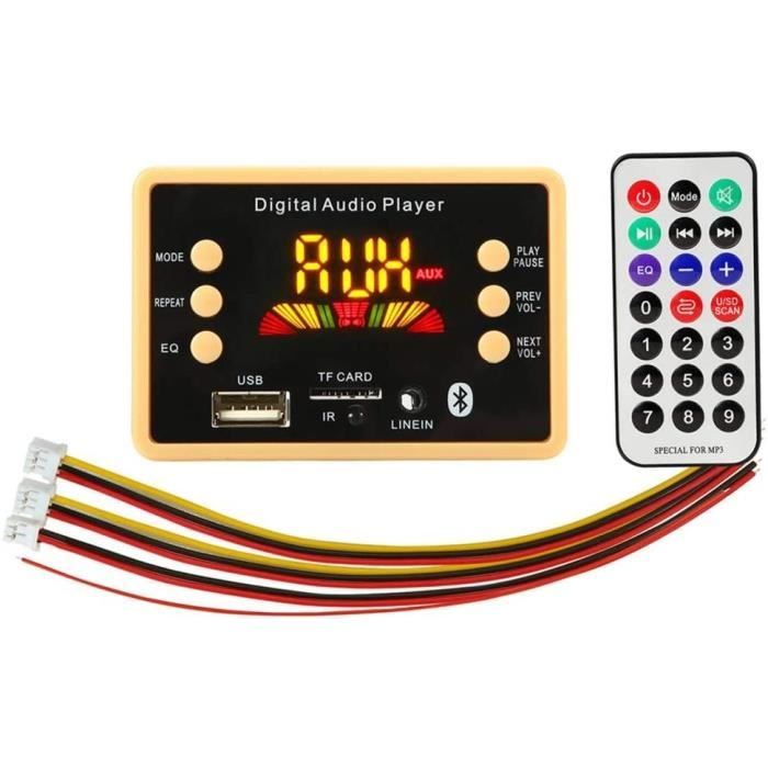 Module Décodeur Audio Bluetooth + Ampli 2x40W - Alim 7-20V - Pour Bornes DIY, Voiture, Home-made