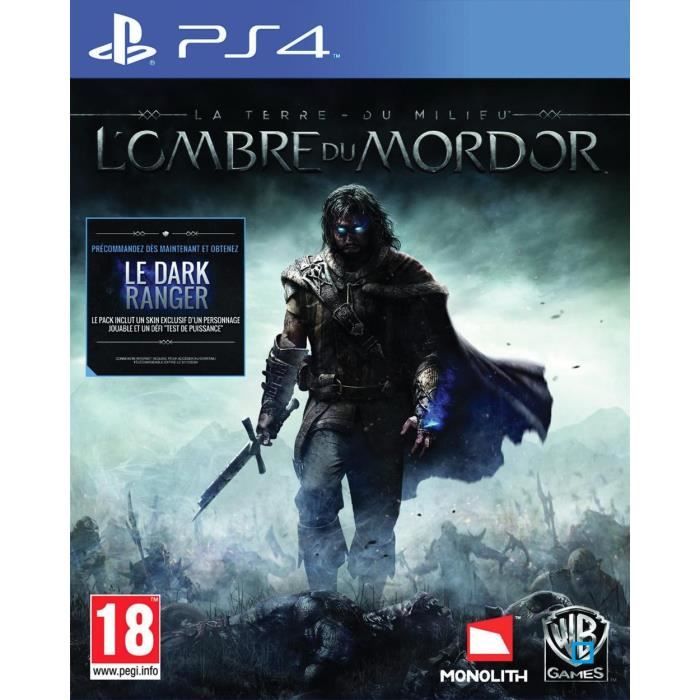 La Terre du Milieu L'Ombre du Mordor Jeu PS4