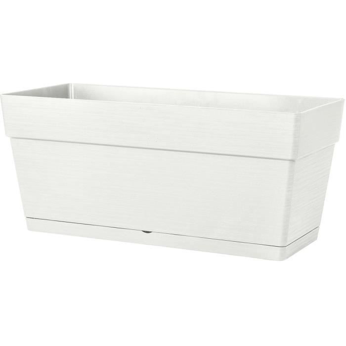 Jardinière - DEROMA - Muret Save R - 75L - 79cm - Blanc