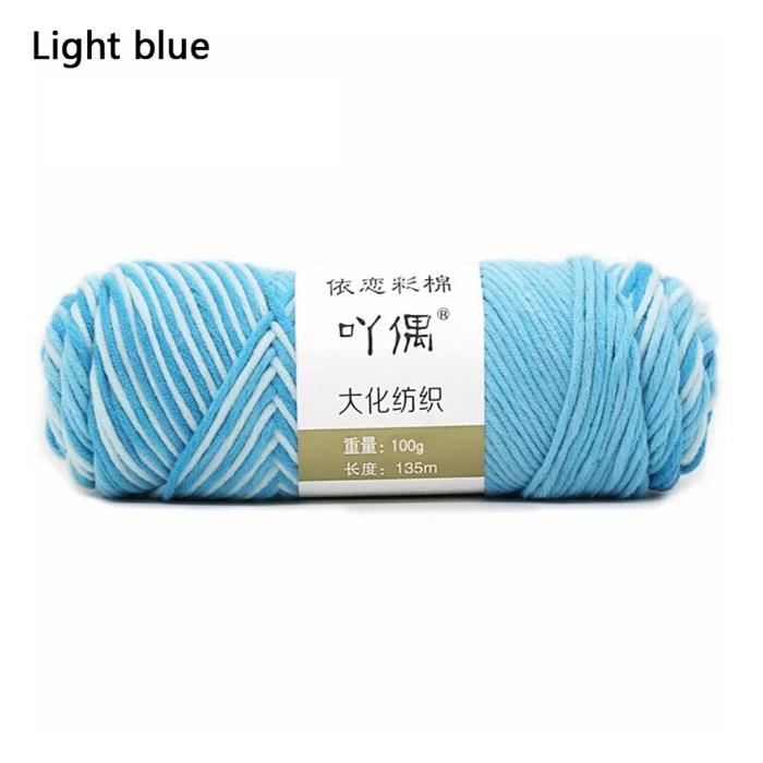 100g barre de fil de coton de lait couture main bricolage écharpe ligne ménage chaud b303