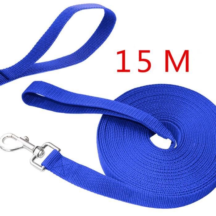Laisse de plomb d'obéissance de formation de chiot de chiot de chien de long de 15m * 2.5cm (bleu)
